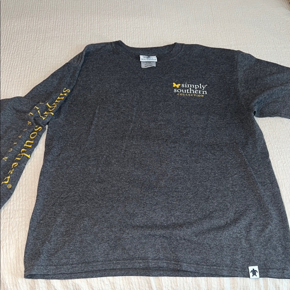 Simply Southern Gray Long Sleeve Shirt